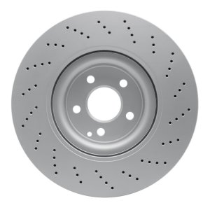 Mercedes-Benz C250 Brake Rotor (1) - Front - R1 Concepts - GEOSPEC Coated Rotor - Drilled - `10-`17